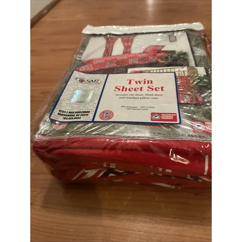 Nebraska Cornhuskers 3-Piece Twin Sheet Set Multi-Color